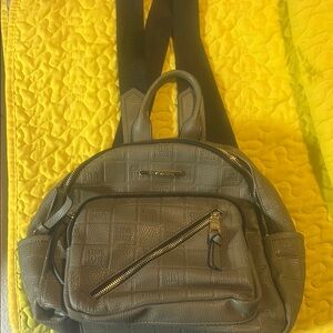 Steve Madden Gray Backpack Compact and Durable